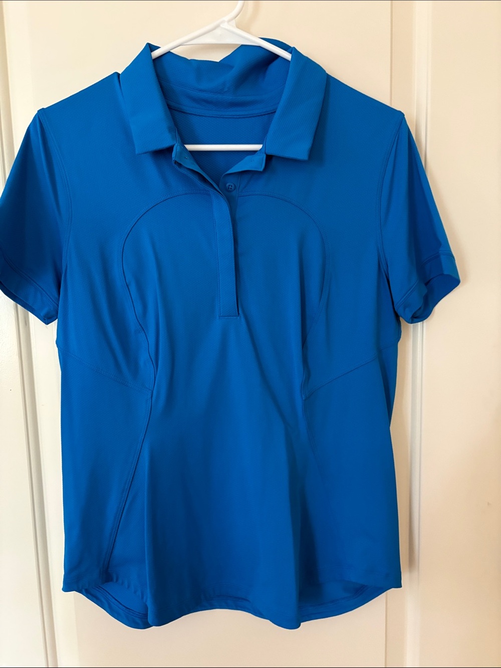 Lululemon Women's Short Sleeve golf Polo Top - Blue